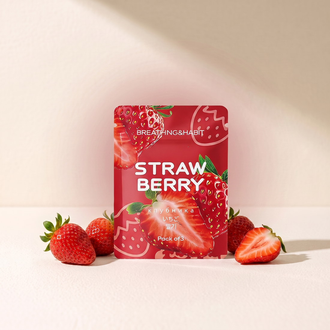 Strawberry flavour pack, 3 flavour cores